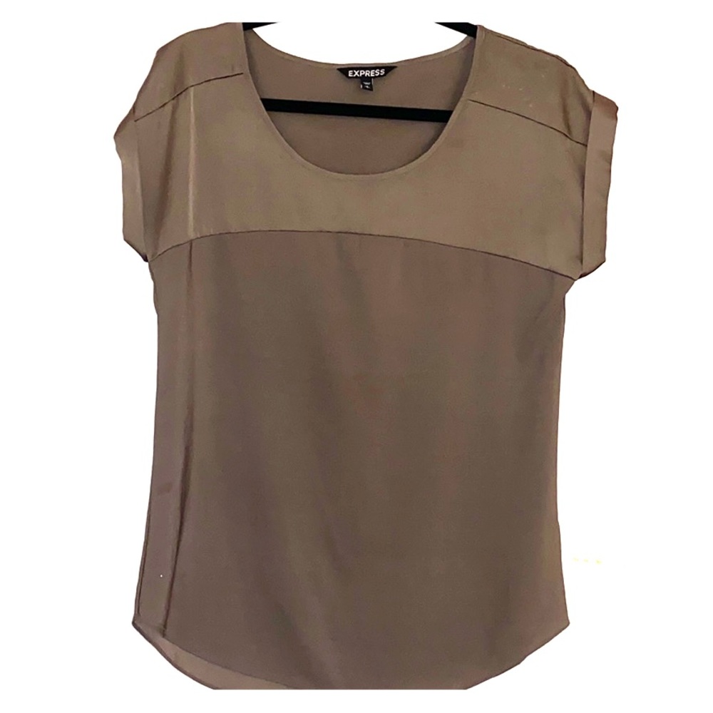 Express - Silky Brown Blouse